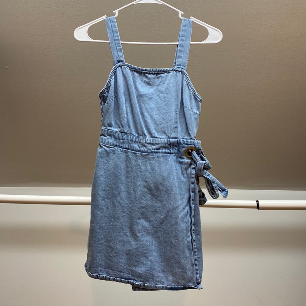 Denim Romper/Skort